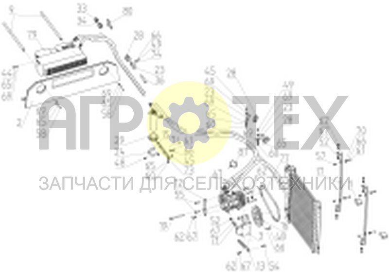 Чертеж Установка кондиционера (РСМ-5.04.23.400)